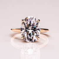 Oval Solitaire Lab Grown Diamond Engagement Ring
