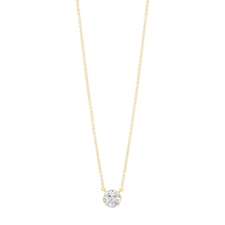 0.30 CT Marquise & Round Moissanite Diamond Cluster Pendant Necklace in Solid Gold 2