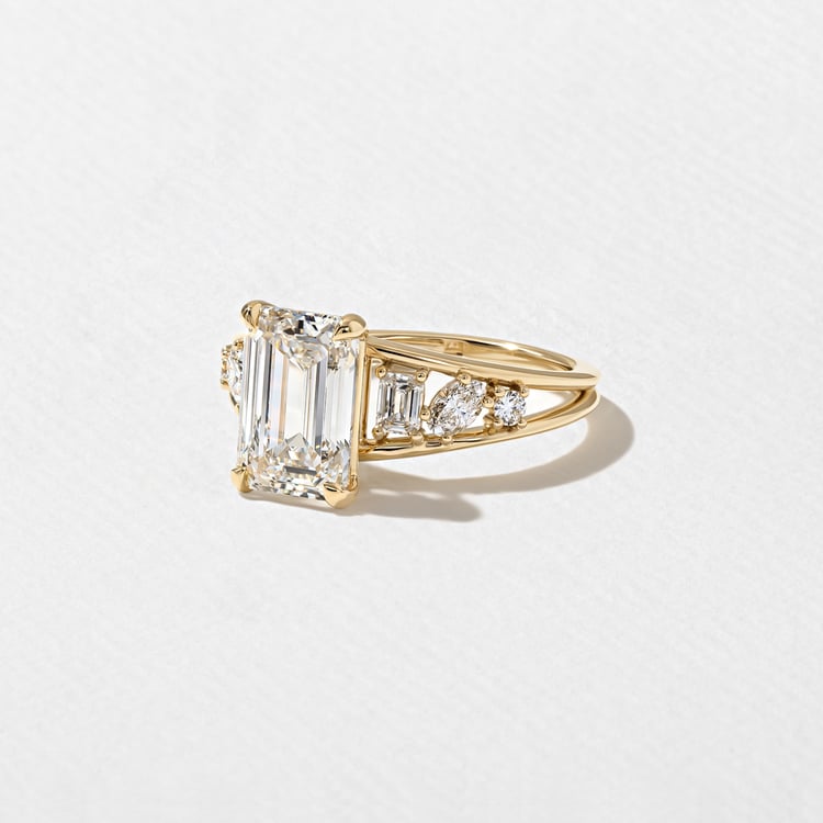 2 CT Round Halo & Pave Lab Grown Diamond Engagement Ring
