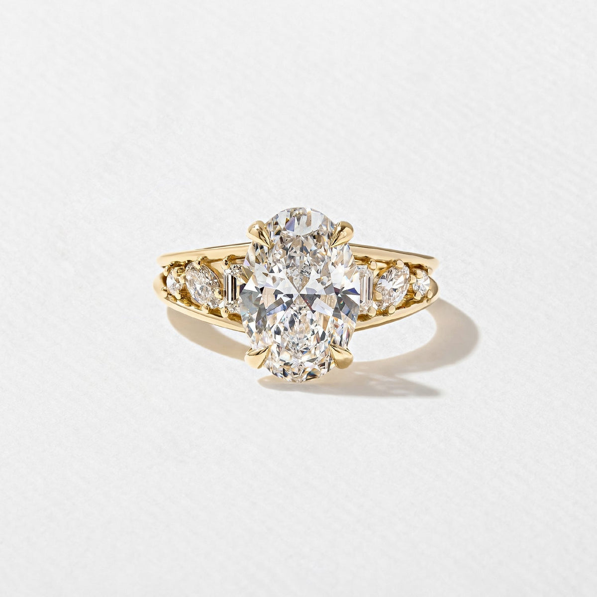 2 CT Round Halo & Pave Lab Grown Diamond Engagement Ring