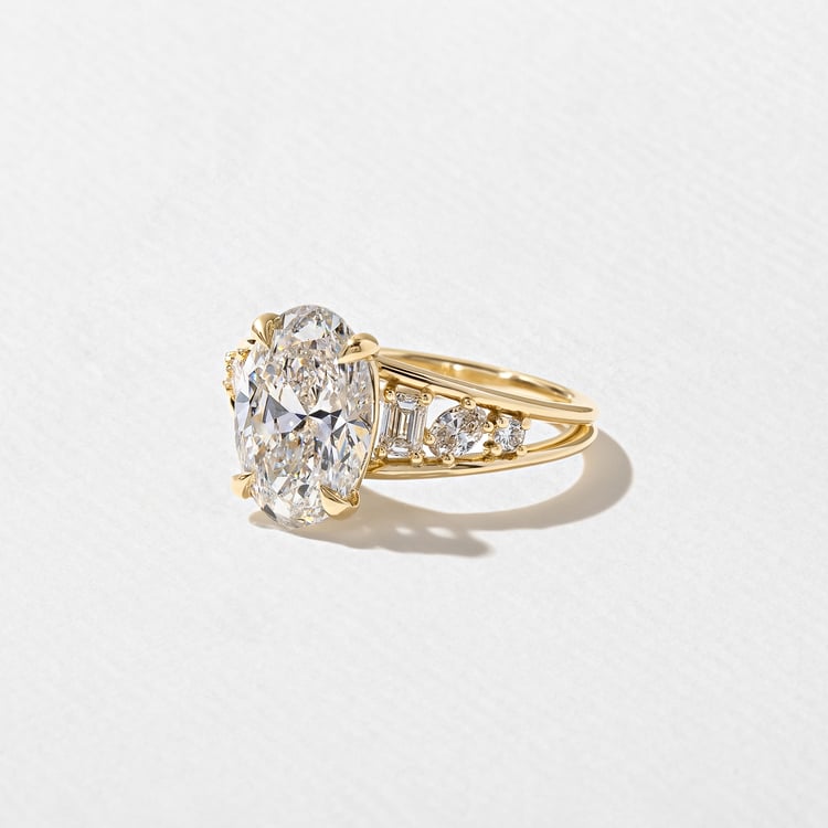 2 CT Round Halo & Pave Lab Grown Diamond Engagement Ring