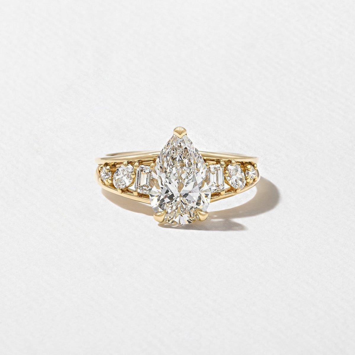 2 CT Round Halo & Pave Lab Grown Diamond Engagement Ring