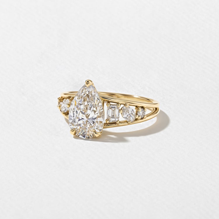 2 CT Round Halo & Pave Lab Grown Diamond Engagement Ring