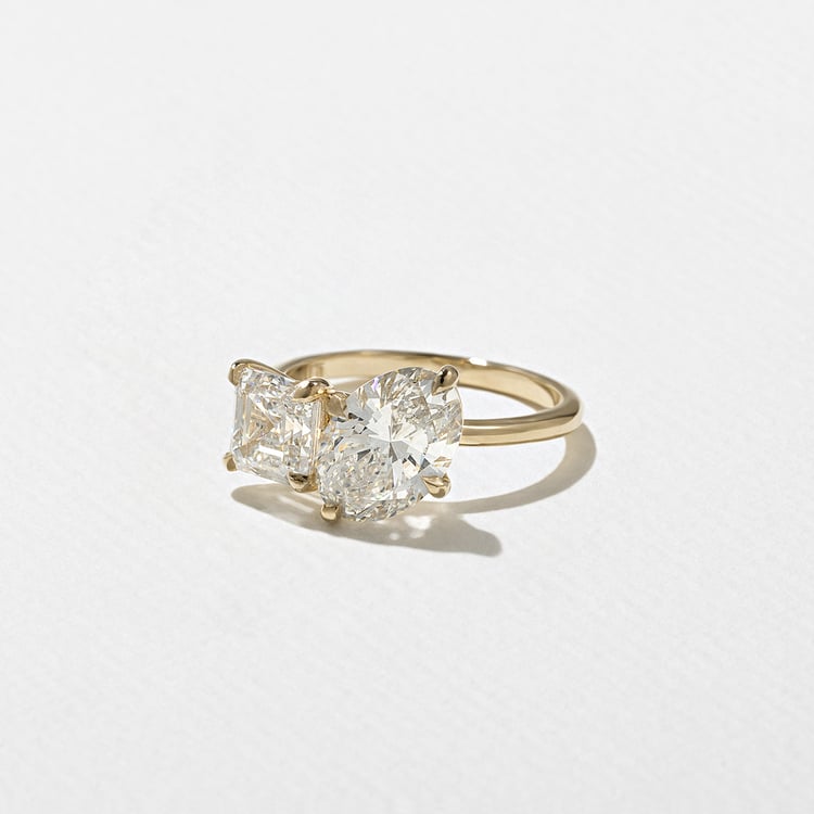 2 CT Round Halo & Pave Lab Grown Diamond Engagement Ring
