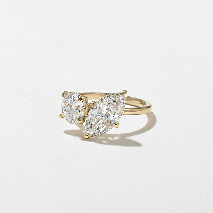 2 CT Round Halo & Pave Lab Grown Diamond Engagement Ring