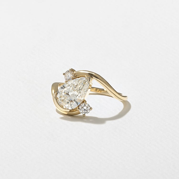 2 CT Round Halo & Pave Lab Grown Diamond Engagement Ring