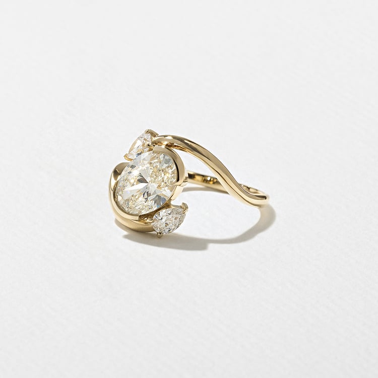 2 CT Round Halo & Pave Lab Grown Diamond Engagement Ring