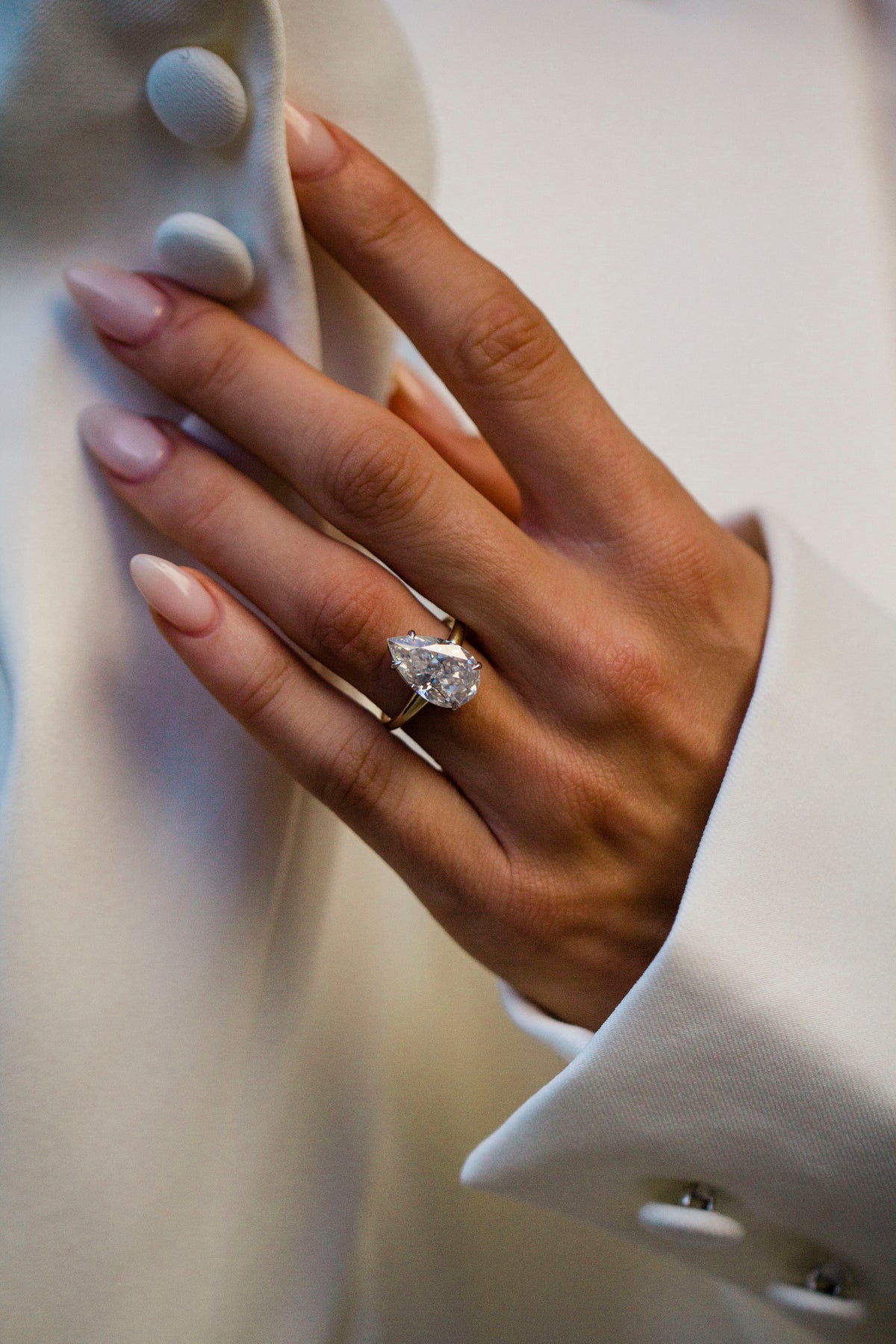 Round Swirl Semi Pave Engagement Ring – 1 CT Moissanite Diamond