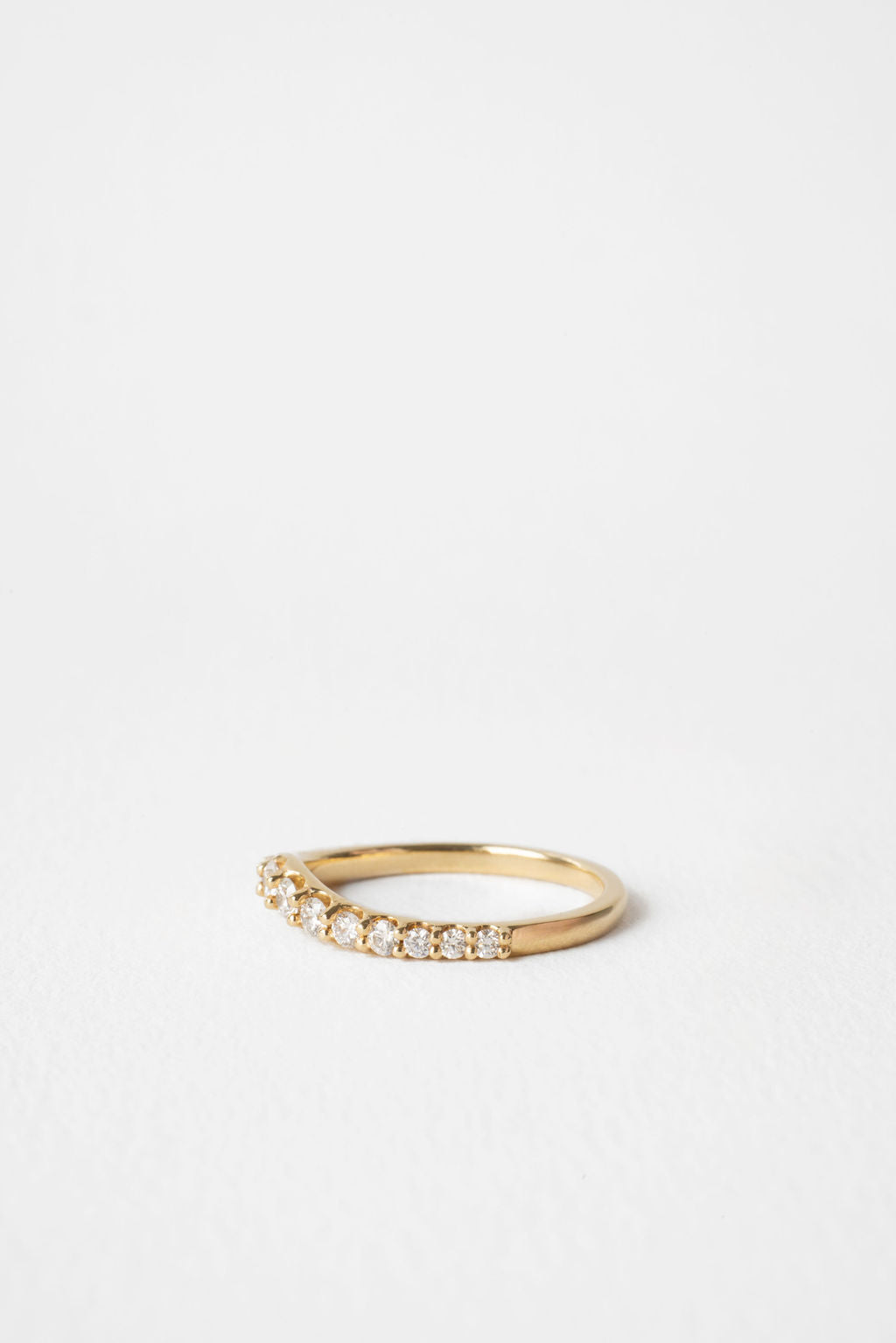 0.3 TCW Round Half Eternity Lab Grown Diamond Wedding Band