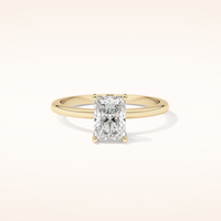 Radiant Solitaire Lab Grown Diamond Engagement Ring