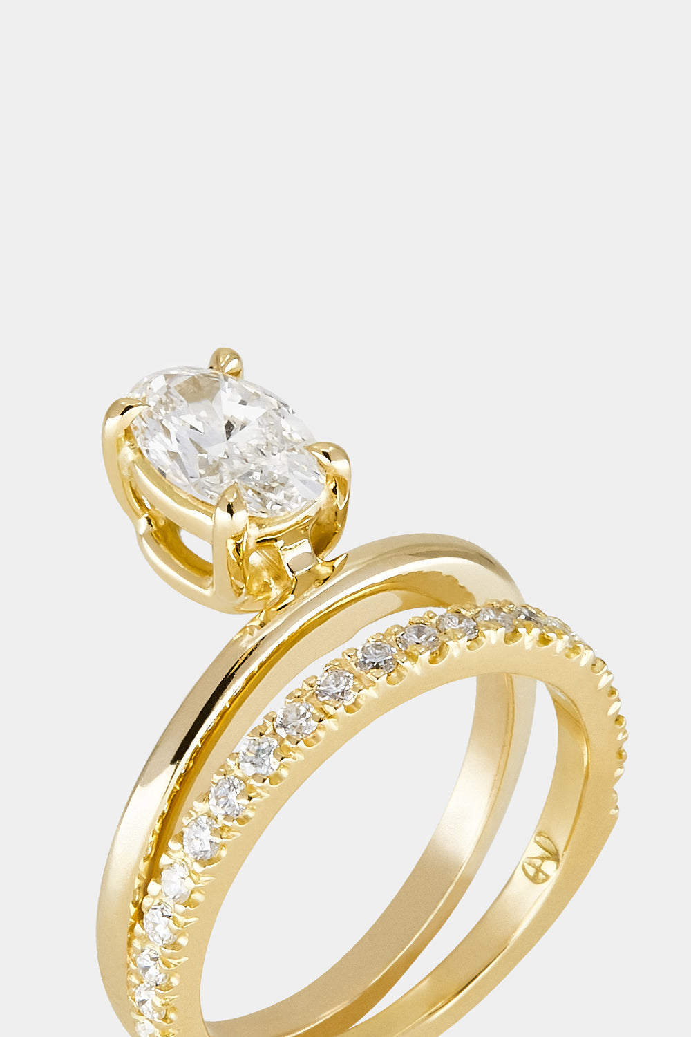 Marquise Shaped Three Stone Lab Grown Diamond Engagement Ring