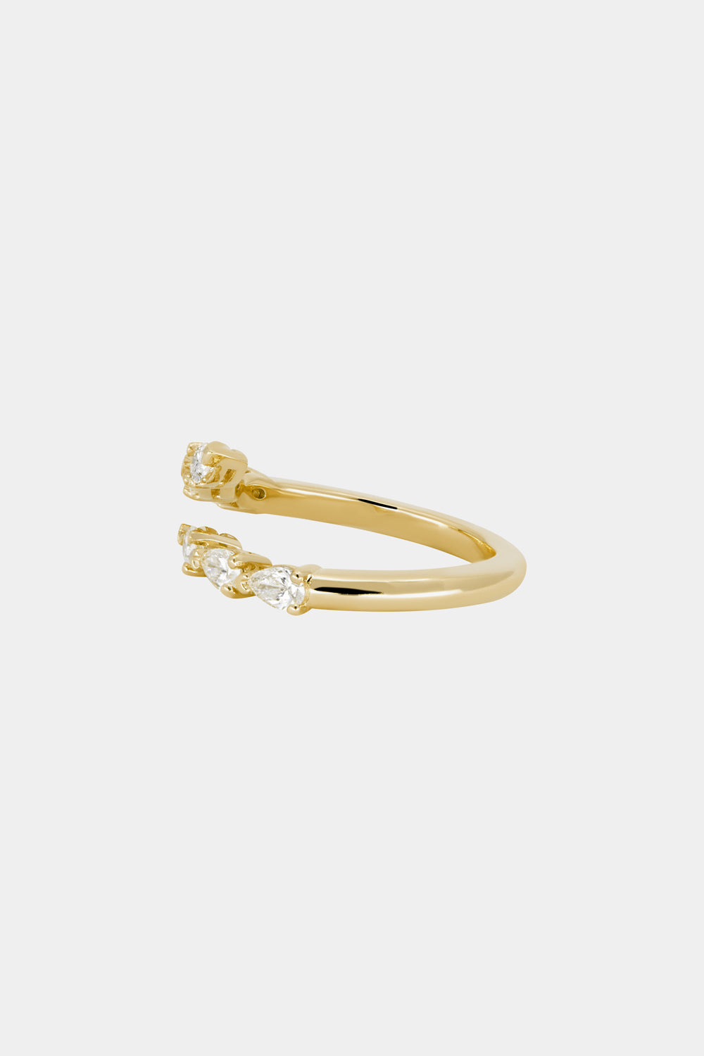 0.25 TCW Round Shaped Half Eternity Lab Grown Diamond Wedding Band