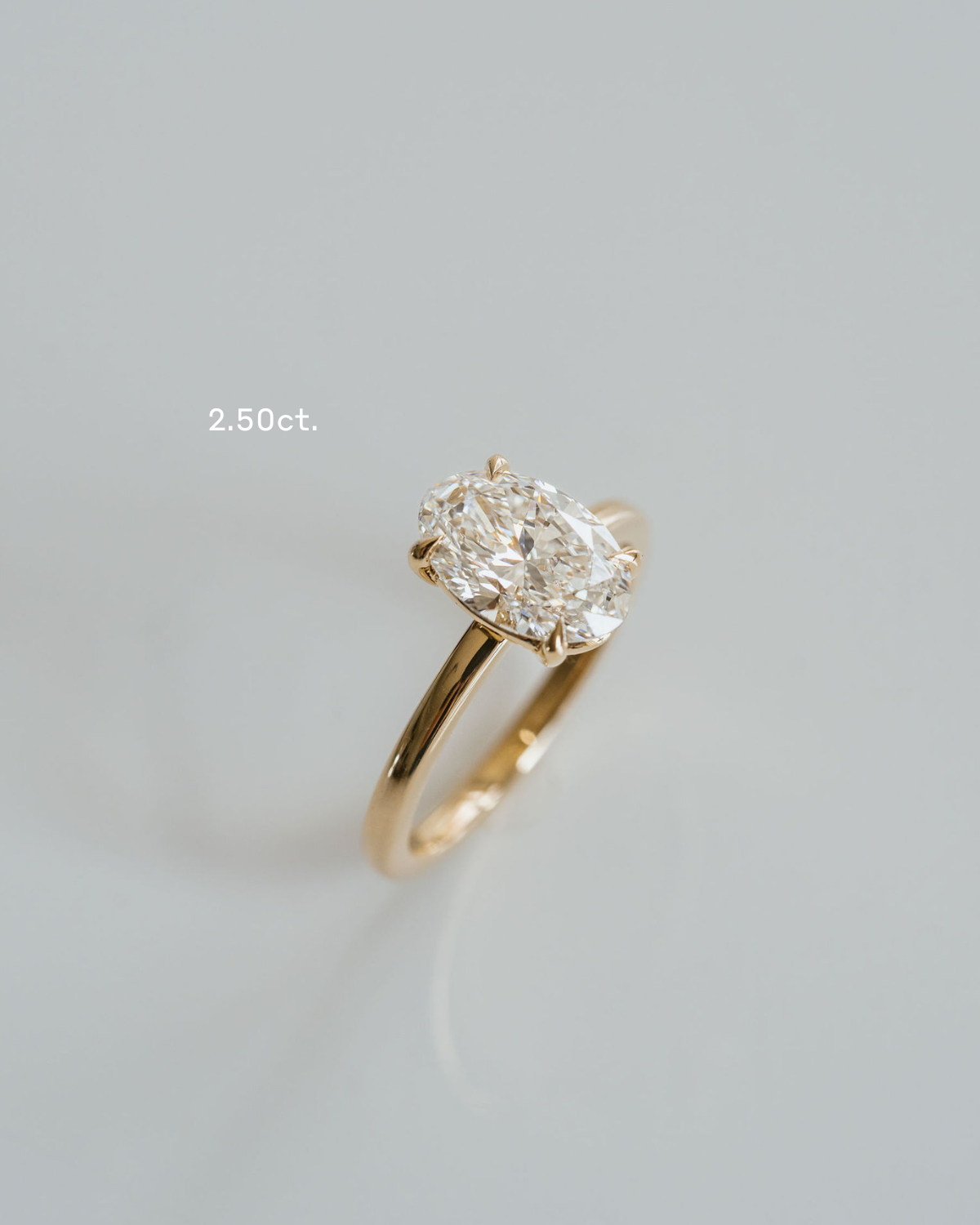 Marquise Shaped Three Stone Lab Grown Diamond Engagement Ring