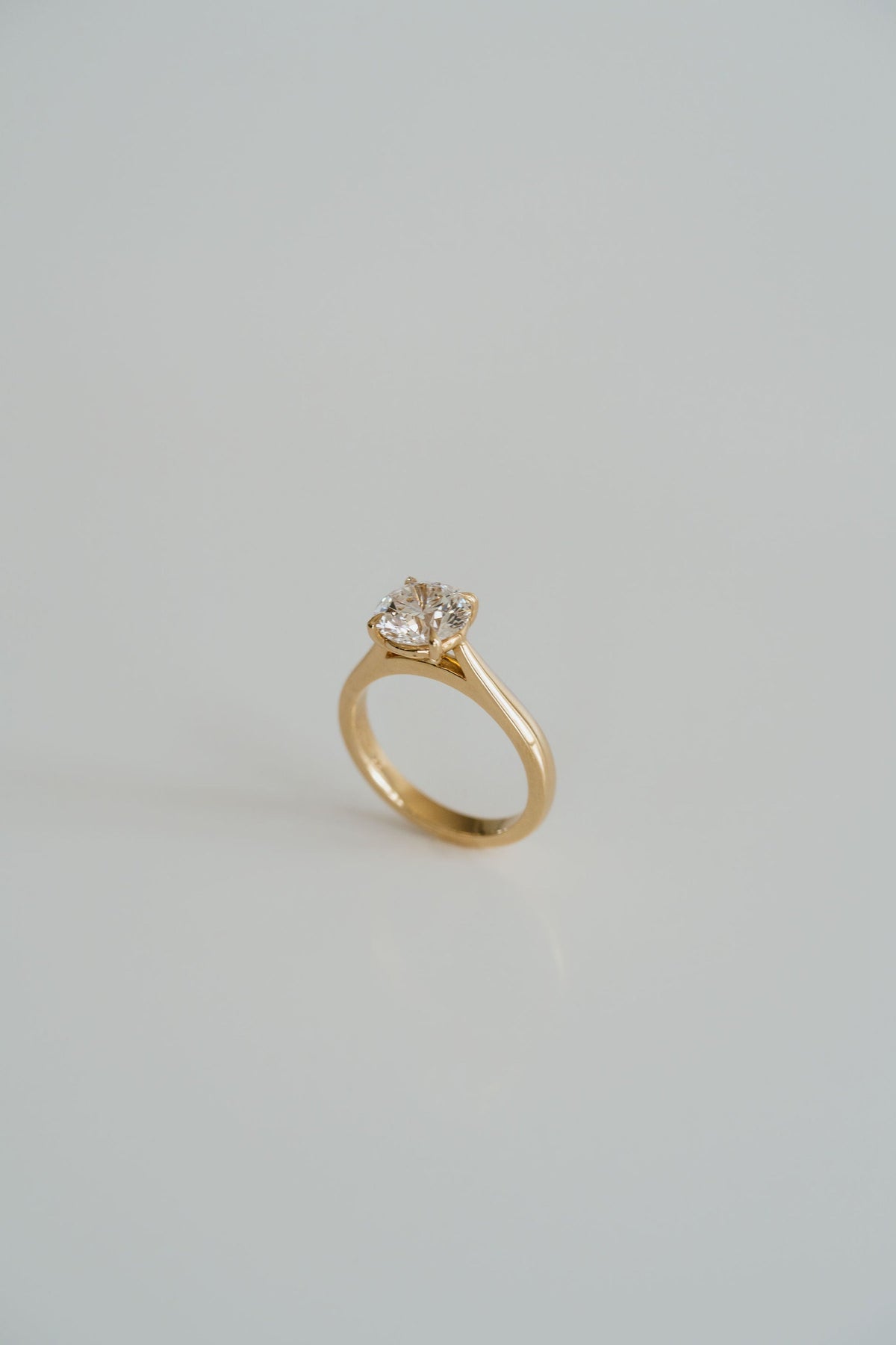 Marquise Shaped Three Stone Lab Grown Diamond Engagement Ring