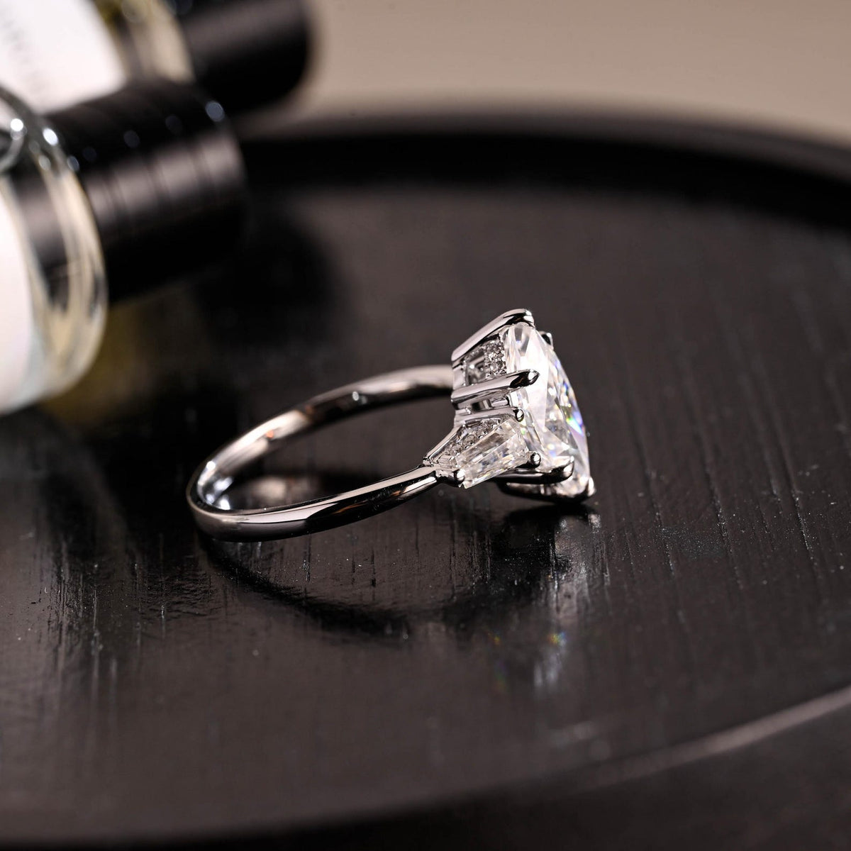 Round Halo, Pave & Split Shank Engagement Ring – 1.93 CT Lab Grown Diamond