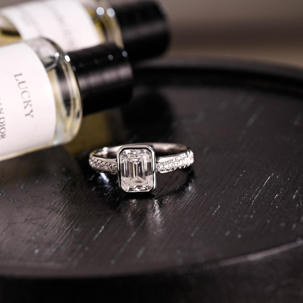 Round Halo, Pave & Split Shank Engagement Ring – 1.93 CT Lab Grown Diamond