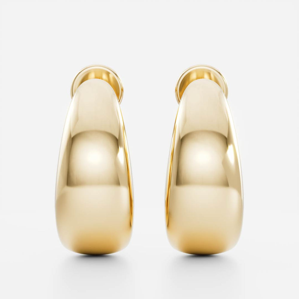 Statement Hoop Earrings in Gold 1