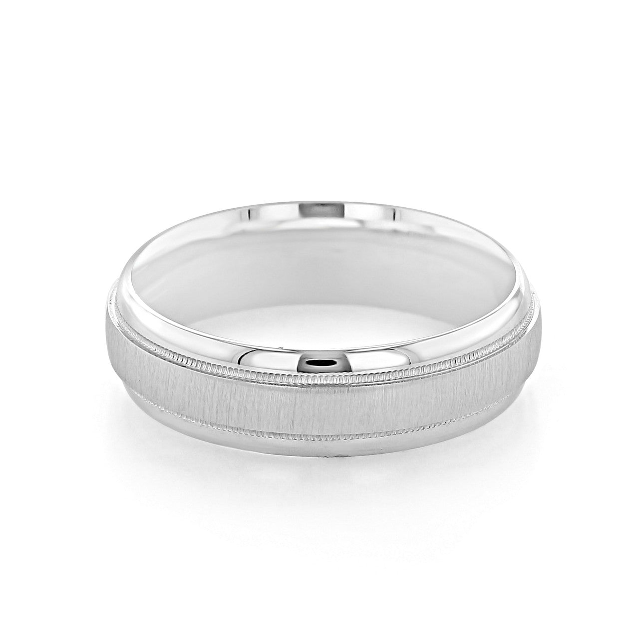 Sandpaper Finish Classic Men's Wedding Band 2