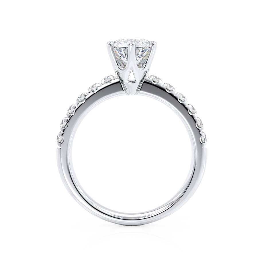 1.90 CT Round Shaped Solitaire Moissanite Engagement Ring 6