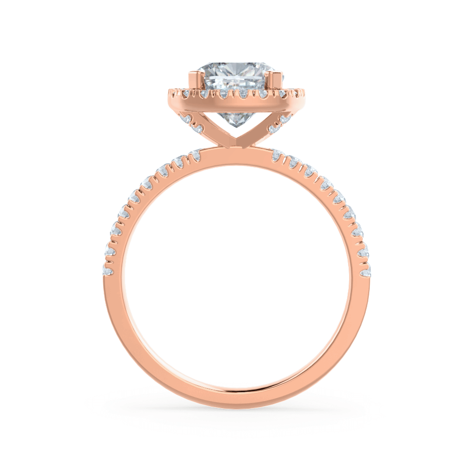 1.30 CT Cushion Shaped Moissanite Halo Style Engagement Ring 7