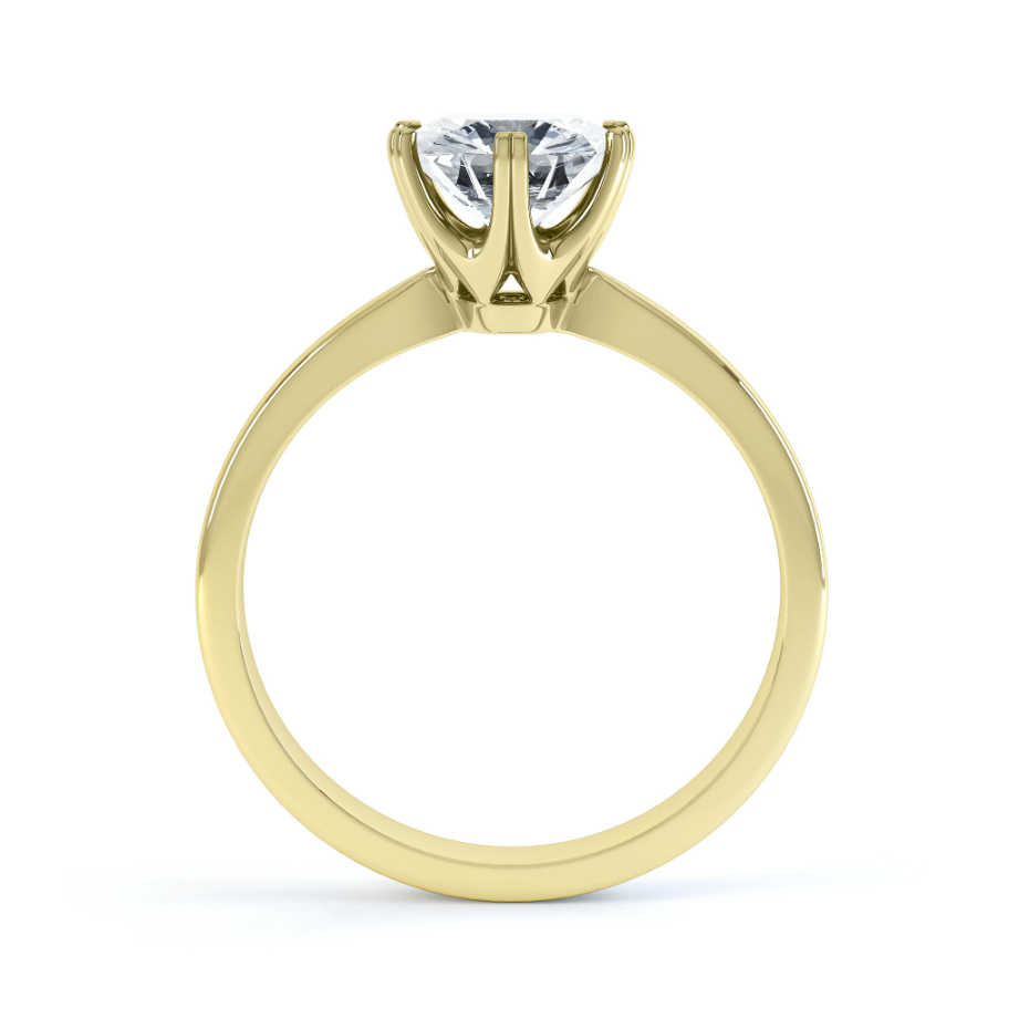 1.50 CT Round Shaped Moissanite Solitaire Style Engagement Ring 4